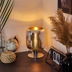 Hofstein Verasara Tischleuchte Chrom, 1-flammig -Günstiges Tischlampen Geschäft verasara tischleuchte h3406014 10