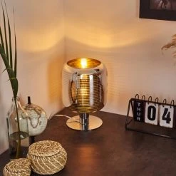 Hofstein Verasara Tischleuchte Chrom, 1-flammig -Günstiges Tischlampen Geschäft verasara tischleuchte h3406014 6