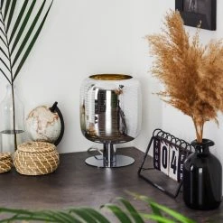 Hofstein Verasara Tischleuchte Chrom, 1-flammig -Günstiges Tischlampen Geschäft verasara tischleuchte h3406014 9