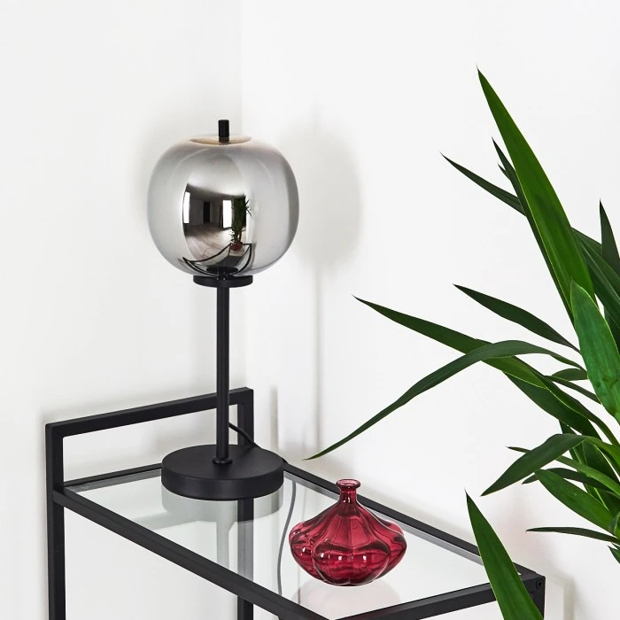 Hofstein Verbania Tischleuchte Schwarz, 1-flammig 13 Hofstein Verbania Tischleuchte Schwarz, 1-flammig – Bild 11