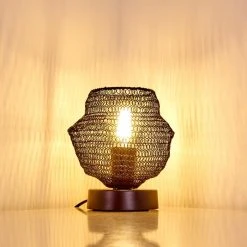 Hofstein Verpuppt Tischleuchte Schwarz, 1-flammig -Günstiges Tischlampen Geschäft verpuppt tischleuchte h3361931 12