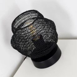 Hofstein Verpuppt Tischleuchte Schwarz, 1-flammig -Günstiges Tischlampen Geschäft verpuppt tischleuchte h3361931 9