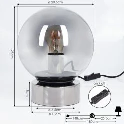 Hofstein Vilmar Tischleuchte Chrom, 1-flammig -Günstiges Tischlampen Geschäft vilmar tischleuchte h3451472 3
