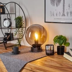 Hofstein Vilmar Tischleuchte Chrom, 1-flammig