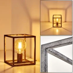 Hofstein Voordorp Tischleuchte Grau, Silber, 1-flammig