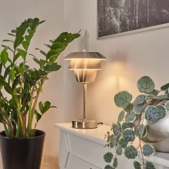 Hofstein Wacissa Tischleuchte Nickel-Matt, 1-flammig -Günstiges Tischlampen Geschäft wacissa tischleuchte h3451823 6