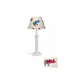 Waldi Tischleuchte Flugzeuge Weiß, 1-flammig