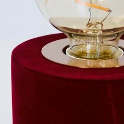 Hofstein Weruga Tischleuchte Rot, Messing, 1-flammig -Günstiges Tischlampen Geschäft weruga tischleuchte h3386736 2