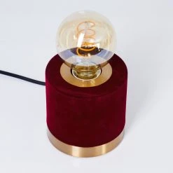 Hofstein Weruga Tischleuchte Rot, Messing, 1-flammig -Günstiges Tischlampen Geschäft weruga tischleuchte h3386736 7