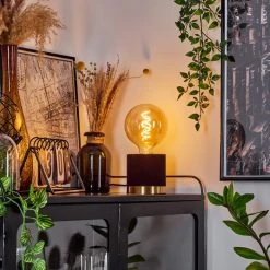 Hofstein Weruga Tischleuchte Schwarz, Gold, 1-flammig -Günstiges Tischlampen Geschäft weruga tischleuchte h3595220 8