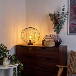 Hofstein Wharua Tischleuchte Schwarz, 1-flammig -Günstiges Tischlampen Geschäft wharua tischleuchte h3399125 6