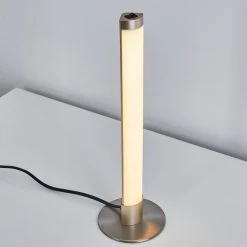 Hofstein Wila Tischleuchte LED Nickel-Matt, 1-flammig -Günstiges Tischlampen Geschäft wila tischleuchte h3268513 do1 13