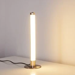 Hofstein Wila Tischleuchte LED Nickel-Matt, 1-flammig -Günstiges Tischlampen Geschäft wila tischleuchte h3268513 do1 2