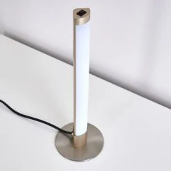 Hofstein Wila Tischleuchte LED Nickel-Matt, 1-flammig -Günstiges Tischlampen Geschäft wila tischleuchte h3268513 do1 4