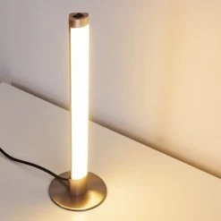 Hofstein Wila Tischleuchte LED Nickel-Matt, 1-flammig -Günstiges Tischlampen Geschäft wila tischleuchte h3268513 do1 5