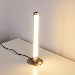 Hofstein Wila Tischleuchte LED Nickel-Matt, 1-flammig -Günstiges Tischlampen Geschäft wila tischleuchte h3268513 do1 7