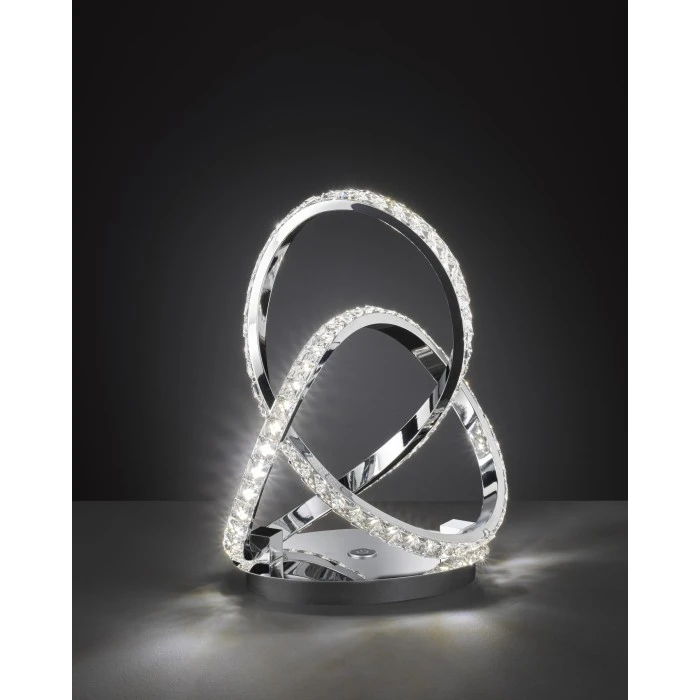 Wofi Leuchten Wofi ABRO Tischleuchte LED Chrom, 1-flammig 3 Wofi Leuchten Wofi ABRO Tischleuchte LED Chrom, 1-flammig