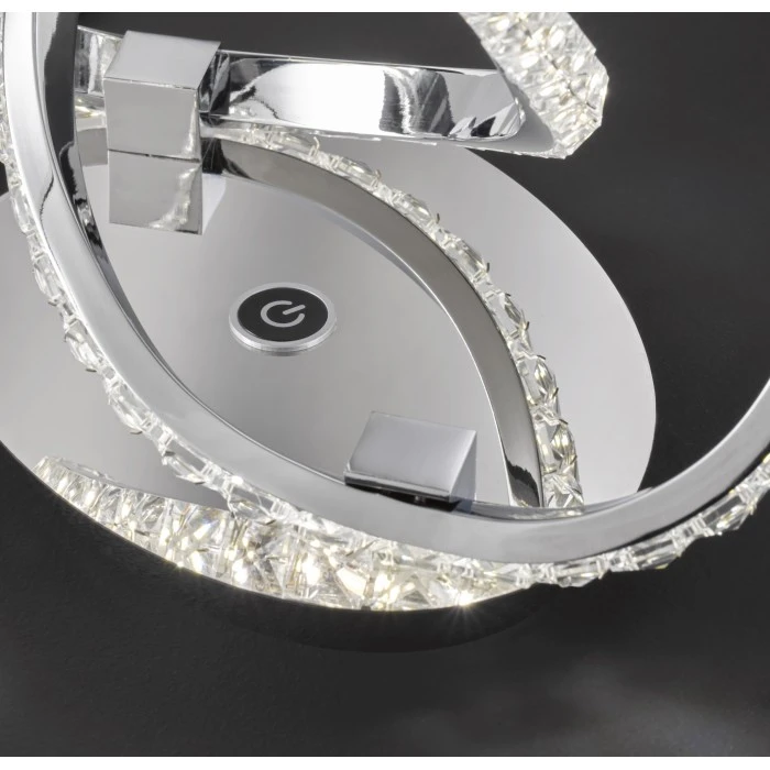 Wofi Leuchten Wofi ABRO Tischleuchte LED Chrom, 1-flammig 5 Wofi Leuchten Wofi ABRO Tischleuchte LED Chrom, 1-flammig – Bild 3