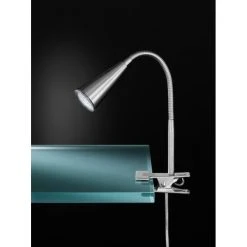 Wofi Leuchten Wofi ARCOS Tischleuchte Nickel-Matt, 1-flammig