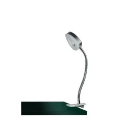 Wofi Leuchten WOFI BRENT Klemmleuchte LED Nickel-Matt, 1-flammig