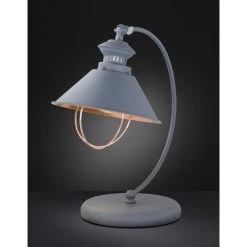 Wofi Leuchten Wofi FLORENCE Tischleuchte Grau, 1-flammig