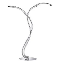 Wofi Leuchten Wofi HAMPTON Tischlampe LED Chrom, 2-flammig