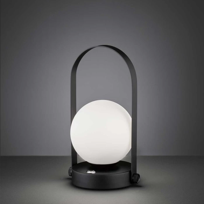 Wofi Leuchten GENK Tischleuchte LED Schwarz, 1-flammig 4 Wofi Leuchten GENK Tischleuchte LED Schwarz, 1-flammig – Bild 2