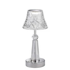 Wofi Leuchten GENK Tischleuchte LED Chrom, 1-flammig