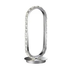 Wofi Leuchten HARLEY Tischleuchte LED Chrom, 1-flammig