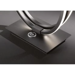 Wofi Leuchten Wofi NIA Tischleuchte LED Schwarz, 1-flammig -Günstiges Tischlampen Geschäft wofi nia tischleuchte 8762 01 10 9000 2