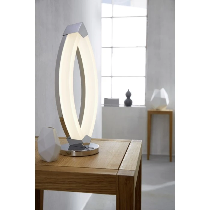 Wofi Leuchten Wofi VANNES Tischlampe LED Chrom, 1-flammig 4 Wofi Leuchten Wofi VANNES Tischlampe LED Chrom, 1-flammig – Bild 2