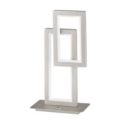 Wofi Leuchten Wofi VISO Tischleuchte LED Nickel-Matt, 1-flammig