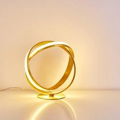 Hofstein Woyens Tischleuchte LED Gold, 1-flammig -Günstiges Tischlampen Geschäft woyens tischleuchte h3274651 do1 16