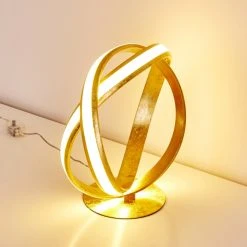Hofstein Woyens Tischleuchte LED Gold, 1-flammig -Günstiges Tischlampen Geschäft woyens tischleuchte h3274651 do1 4