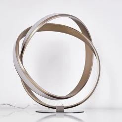 Hofstein Woyens Tischleuchte LED Nickel-Matt, 1-flammig -Günstiges Tischlampen Geschäft woyens tischleuchte h3274675 do1 13