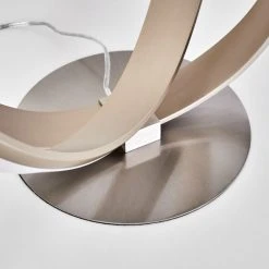 Hofstein Woyens Tischleuchte LED Nickel-Matt, 1-flammig -Günstiges Tischlampen Geschäft woyens tischleuchte h3274675 do1 15