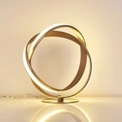 Hofstein Woyens Tischleuchte LED Nickel-Matt, 1-flammig -Günstiges Tischlampen Geschäft woyens tischleuchte h3274675 do1 16