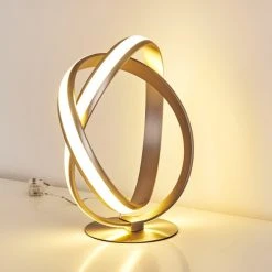 Hofstein Woyens Tischleuchte LED Nickel-Matt, 1-flammig -Günstiges Tischlampen Geschäft woyens tischleuchte h3274675 do1 2