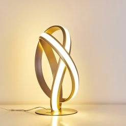 Hofstein Woyens Tischleuchte LED Nickel-Matt, 1-flammig -Günstiges Tischlampen Geschäft woyens tischleuchte h3274675 do1 4