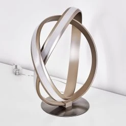 Hofstein Woyens Tischleuchte LED Nickel-Matt, 1-flammig -Günstiges Tischlampen Geschäft woyens tischleuchte h3274675 do1 5