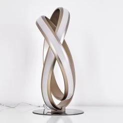 Hofstein Woyens Tischleuchte LED Nickel-Matt, 1-flammig -Günstiges Tischlampen Geschäft woyens tischleuchte h3274675 do1 6