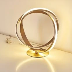 Hofstein Woyens Tischleuchte LED Nickel-Matt, 1-flammig -Günstiges Tischlampen Geschäft woyens tischleuchte h3274675 do1 7