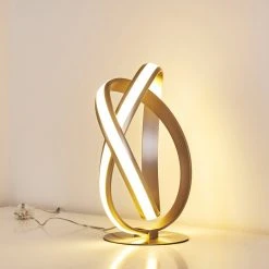 Hofstein Woyens Tischleuchte LED Nickel-Matt, 1-flammig -Günstiges Tischlampen Geschäft woyens tischleuchte h3274675 do1 9