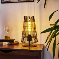 Hofstein Yachats Tischleuchte Schwarz, 1-flammig -Günstiges Tischlampen Geschäft yachats tischleuchte h3412251 10