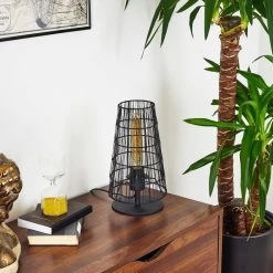 Hofstein Yachats Tischleuchte Schwarz, 1-flammig -Günstiges Tischlampen Geschäft yachats tischleuchte h3412251 11