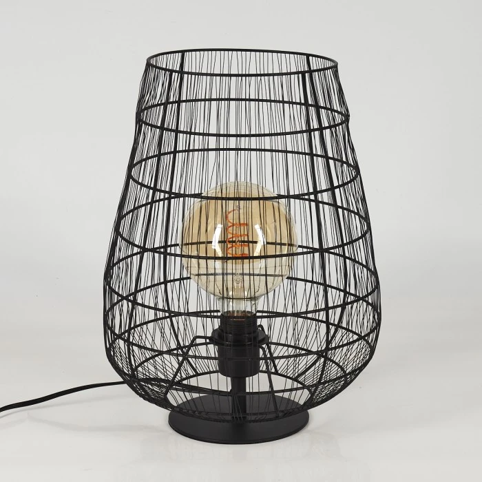 Hofstein Yachats Tischleuchte Schwarz, 1-flammig 4 Hofstein Yachats Tischleuchte Schwarz, 1-flammig – Bild 2