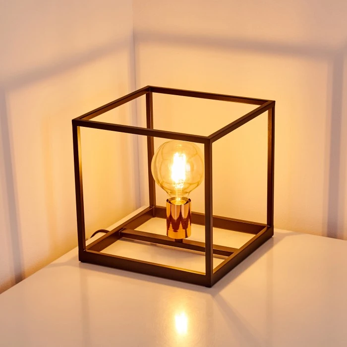 Hofstein Yuhigaoka Tischleuchte Schwarz, Kupferfarben, 1-flammig 13 Hofstein Yuhigaoka Tischleuchte Schwarz, Kupferfarben, 1-flammig – Bild 11