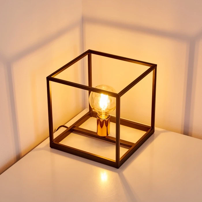 Hofstein Yuhigaoka Tischleuchte Schwarz, Kupferfarben, 1-flammig 14 Hofstein Yuhigaoka Tischleuchte Schwarz, Kupferfarben, 1-flammig – Bild 12