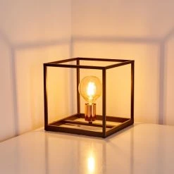 Hofstein Yuhigaoka Tischleuchte Schwarz, Kupferfarben, 1-flammig 21 Hofstein Yuhigaoka Tischleuchte Schwarz, Kupferfarben, 1-flammig -Günstiges Tischlampen Geschäft yuhigaoka tischleuchte h3358214 2