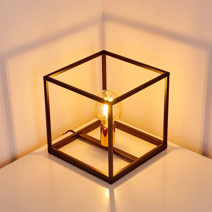 Hofstein Yuhigaoka Tischleuchte Schwarz, Kupferfarben, 1-flammig 11 Hofstein Yuhigaoka Tischleuchte Schwarz, Kupferfarben, 1-flammig – Bild 9